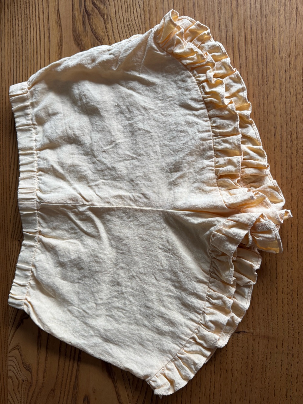 Eliza Faulkner Baxter Ruffle Linen Shorts (Small) - Picture 6 of 6